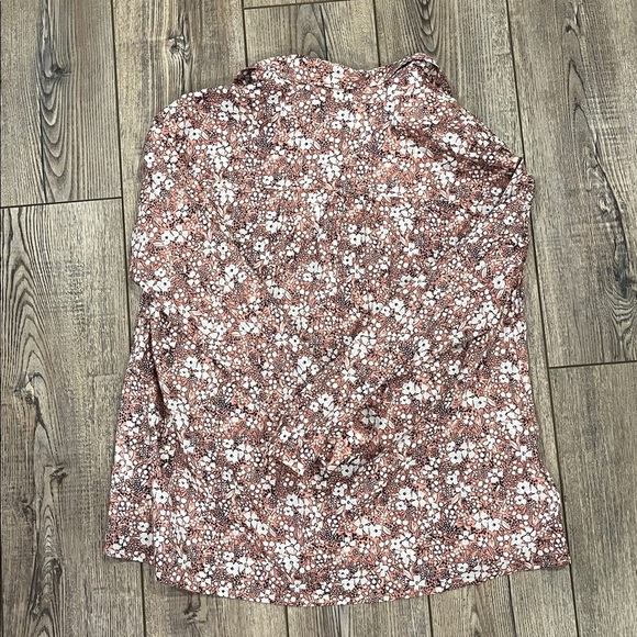 Pilcro by Anthropologie Terra Cotta Floral Blouse XS NWT - Picture 9 of 9